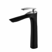 Black Taps Basin Mixer